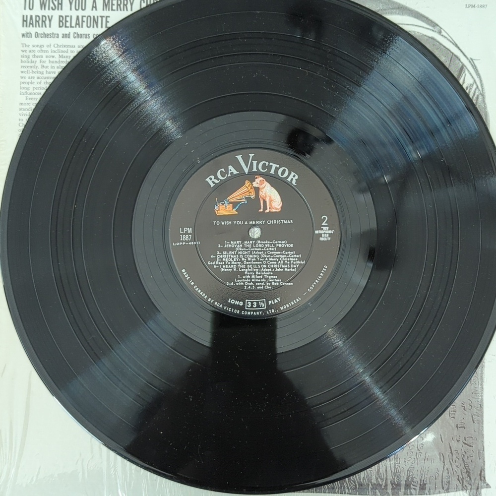 Harry Belafonte To Wish You A Merry Christmas LP - Picture 6 of 6
